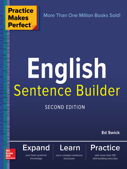 Title details for Practice Makes Perfect English Sentence Builder by Ed Swick - Wait list